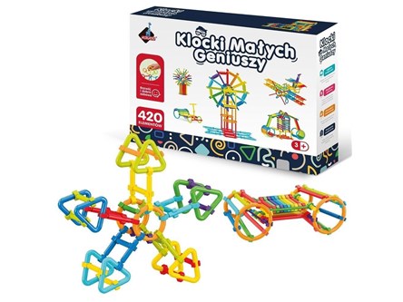 *KLOCKI MAŁYCH GENIUSZY patyki 420 el.