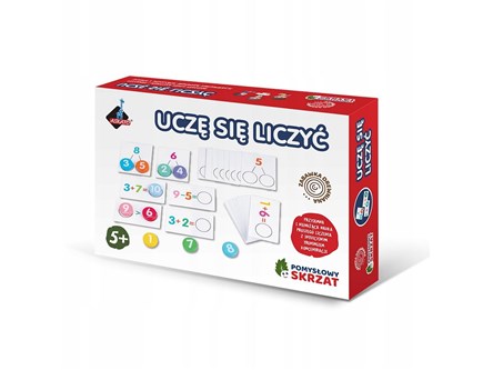 POMYSŁOWY SKRZAT UCZĘ SIĘ LICZYĆ drewniana