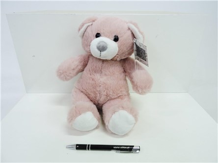 PLUSZ miś OLUŚ, 23 cm, różowy