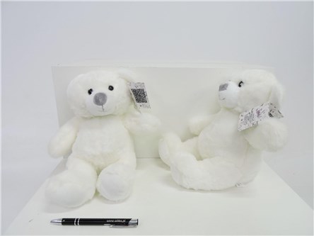 PLUSZ miś OLUŚ, 23 cm, kremowy