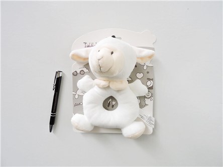 NEW BABY GRZECHOTKA owieczka, 18 cm
