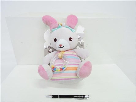 NEW BABY POZYTYWKA króliczek, róż., 20 cm