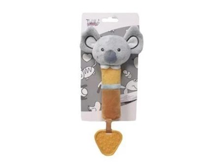 NEW BABY ZABAWKA Z DŹWIĘKIEM koala, szara, 17 cm
