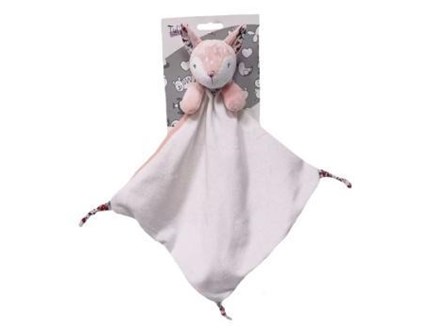 NEW BABY MILUŚ lisek, róż., 25x25 cm