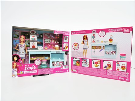 *BARBIE kariera Cukiernia zest. z lalką 4+ kart