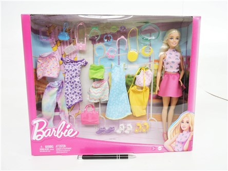 BARBIE ZESTAW LALKA + UBRANKA + BUTY + AKCESORIA/4