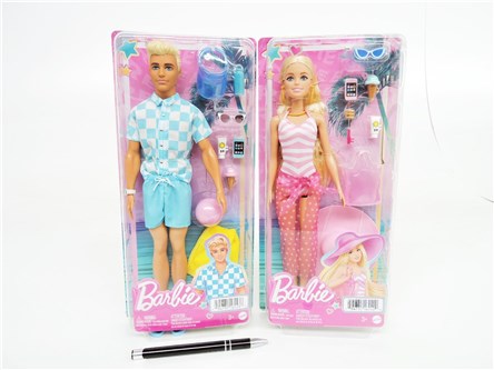 AST. BARBIE Lalka akc, Dzień na plaży, 2 wz.,   6/