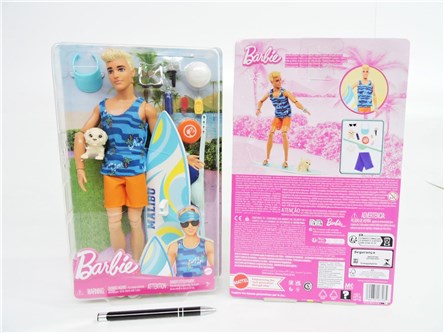 BARBIE Lalka KEN surfer + akc.    6/