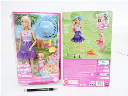 BARBIE lalka, siostry na pikniku, zest.