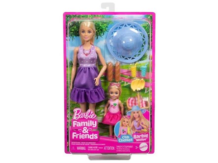 BARBIE lalka, siostry na pikniku, zest.