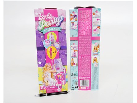 BARBIE lalka NIESPODZINAKA PARTY UNBOXED REVEAL