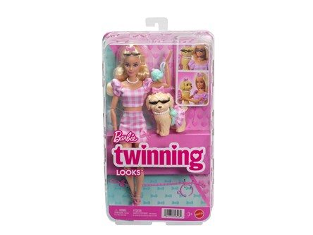 *BARBIE TWINNING looks lalka plus piesek