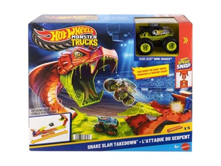 HW Monster Trucks Mega skok Nokaut węża
