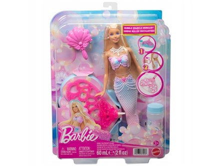 Barbie Lalka Bąbelkowa syrenka Magiczne bańki