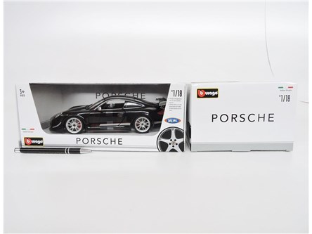 *BBURAGO meta 1:18, PORCHE 911 GT3,  black, 24 cm