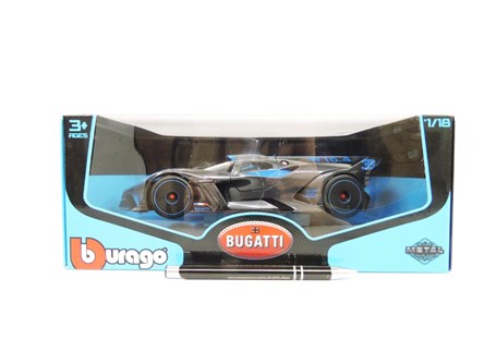 *BBURAGO metal.,1:18,  Bugatti BOLIDE Metalic, blu