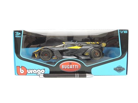 *BBURAGO metal. 1:18 Bugatti Bolide metalic, yello