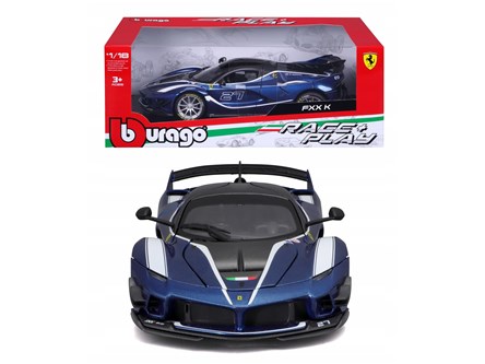 *BBURAGO metal 1:18 FERRARI FXX-K EVO #27 BLUE