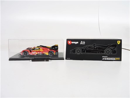 *BBURAGO metal.,1:18,Ferrari 499P,czer,Champ,Delux