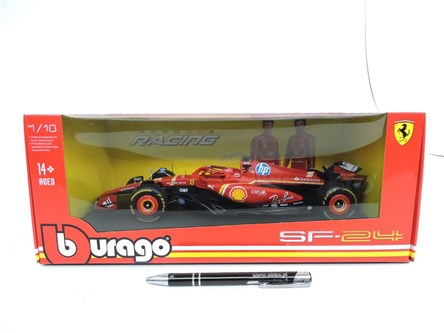 *BBURAGO metal. 1:18, FERRARI FORMULA SF24 Leclerc
