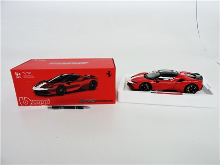 *BBURAGO metal. 1:18, Ferrari SF90 Stradale czerwo