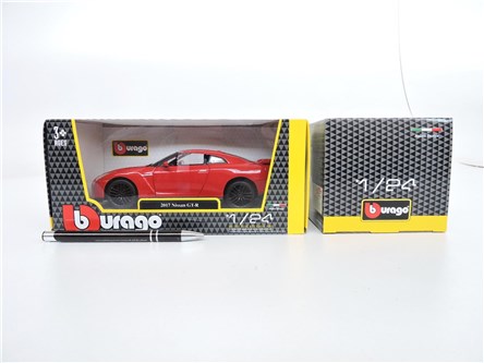 *BBURAGO metal. 1:24  NISSAN GT-R 2017 18cm.