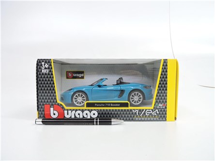 *BBURAGO metal.1:24, PORSCHE 718 BOXSTER, 18cm