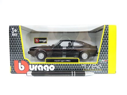 *BBURAGO metal.,1:24, Ford Capri, 1982, czarny