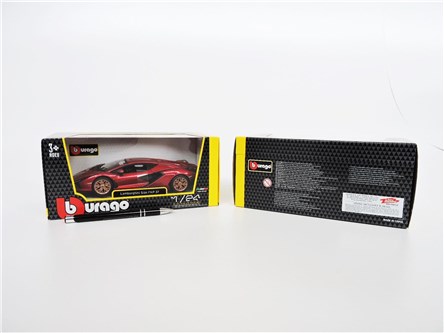 *BBURAGO metal. 1:24 Lamborghini, Sian FKP 37 czer