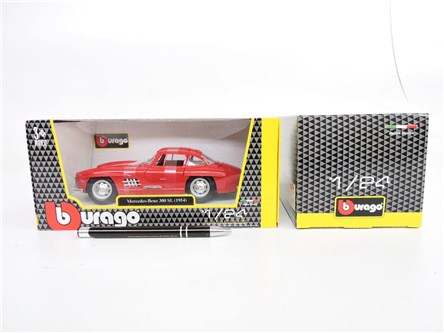 *BBURAGO metal. 1:24 MERCEDES BENZ 300 SL  18cm