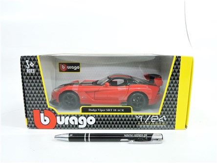 *BBURAGO matal. 1:24 Dodge Viper, red