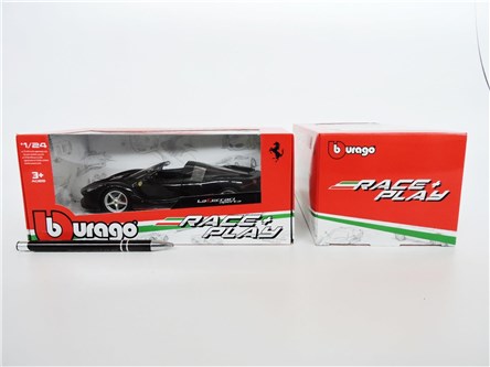 *BBURAGO  metal. 1:24 FERRARI APERTA BLACK