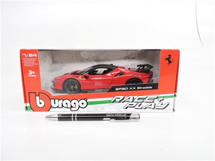 *BBURAGO metal., 1:24, Ferrari R&P SF 90 XX czer.