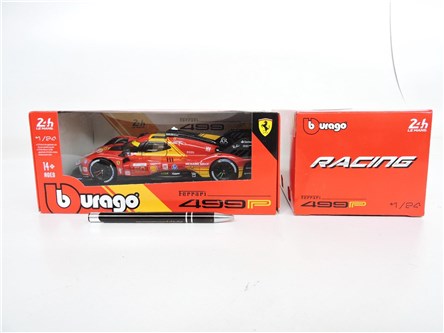*BBURAGO metal., 1:24, Ferrari 499P, czer, Champio
