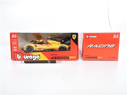 *BBURAGO metal., 1:24, Ferrari 499P, żół, Hypercar
