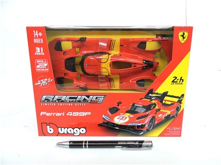 *BBURAGO metal.,1:24, FERRARI 499P LMH czer, skład