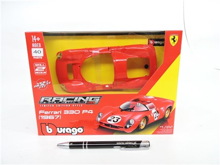 *BBURAGO metal., 1:24, FERRARI 300 P4 DAYTONA,skła