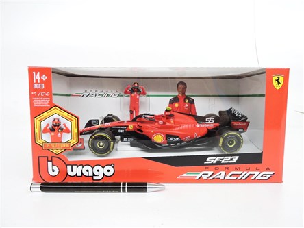 *BBURAGO metal., 1:24 FERRARI z kierowcą, SF-23