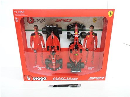 *BURRAGO metal. 1:24, Ferrari SF-24 - 2PK