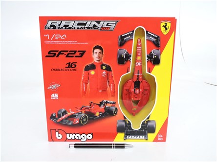 *BBURAGO metal, 1:24, FERRARI F1,zest,SF-23 Lecler