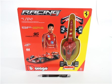 *BBURAGO metal. 1:24, Ferrari SF-24, Leclerc, zest