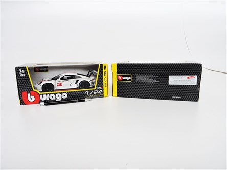 *BBURAGO  metal. 1:24, RACE PORSCHE 911 RSR, white