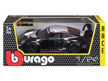 *BBURAGO metal, 1:24 RACING PORSCHE 911 GT czarne