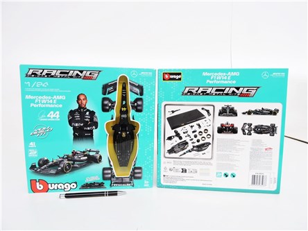*BBURAGO metal. 1:24 F1 Model zest. merc. HAMILTON