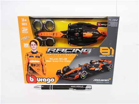 *BBURAGO metal., MCLAREN MCL38, Piastri, skład.