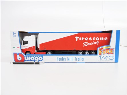 *BBURAGO metal/plast, 1:43, Ciężarówka, FIRESTONE