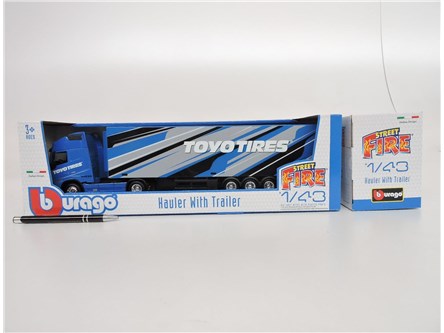 *BBURAGO metal, 1:43, CIĘŻARÓWKA, VOLVO,Toyo Tires