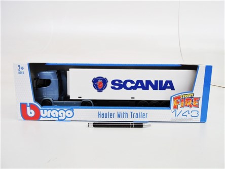 *BBURAGO metal/plast. 1:43, Ciężarówka, SCANIA