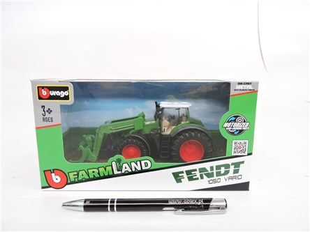 *BBURAGO metal., Traktor z ładowarką, FENDT 10 cm