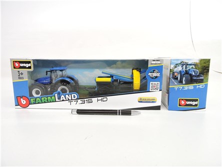 *BBURAGO metal, Traktor, New holand 10 cm